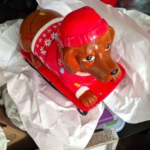 Weiner dog cookie jar